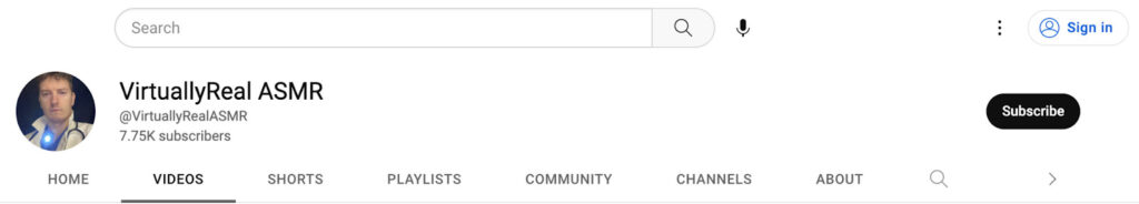 VirtuallyReal ASMR